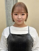 スニュウ(snuw)&nbsp;【snuw_hotaru】ブリーチカラーダブルカラーミルクティボブ