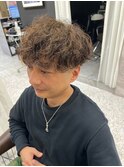 メンズ無造作パーマ