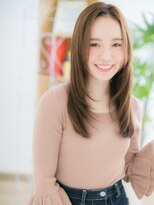 レアワンハナレ センター北美容院(lea/1 HANARE)&nbsp;センター北/髪質改善/バニラベージュ×内巻きレイヤーロングf