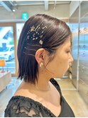 お呼ばれヘアタイトスタイル