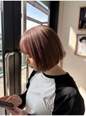 【ブリーチ/パーマ/ショート/ショート】