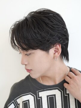 ロンドアンメゾン 原宿(Lond un Maison.) men's/メンズ/フェザーパーマ/黒染め/韓国/ブルーブラック/原宿