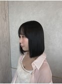 韓国風ナチュラルボブ×黒髪