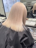 ペレ アネックス 大阪梅田茶屋町店(PELE ANNEX)&nbsp;くびれヘア/アプリコットオレンジ/ハイライトカラー/梅田