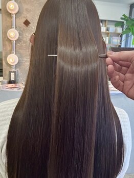 マメ(mame)の写真/髪が広がる、手触りが良くない、パサつくなど髪の悩みを改善！思わず触れたくなるような自然な仕上がりに♪