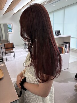 ローレンアオ(LOREN AO) くびれヘア/アプリコットオレンジ/夏のヘアアレンジ/矢場町