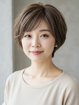 レヴィア(REVIA) 白髪ぼかしハイライトブリーチミルクティーベージュ