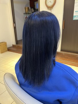 ゴッド ヘアーアンドメイク 高崎西口店(GOD Hair & Make) ネイビーブルー
