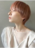 【PARK】ピンクベージュ×ブラントマッシュウルフ