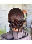 ヘアセット。