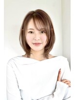 ソイクフ 四条大宮店(SOY-KUFU)&nbsp;20代30代40代◎外ハネ大人ボブ魅力倍増カールセミディシアカラー