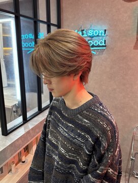 ムード カナザワ(mood kanazawa) センターパート/ミルクティーベージュ