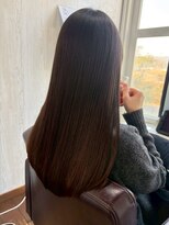 コルテ 倉敷西坂店(CoRte.)&nbsp;フェミニンロング/ナチュラルストレート/ビターショコラ/ツヤ感