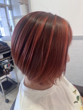 オッジ ヘアー 深谷店(Oggi Hair) ハイライト ポピー 6月