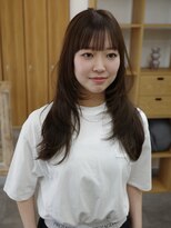 シーク(SeeeK.)&nbsp;ロングレイヤーカットグレージュ