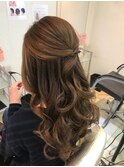 大人ハーフアップ