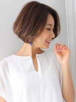 アグノス 青山(Agnos)&nbsp;美髪小顔ネイビーカラーブランジュマニッシュフレンチボブ