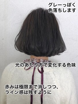 オレンジドロップ 長岡駅店(orange drop) ダークカラー×ボブ　輪郭カバー！小顔見えオルチャンStyle