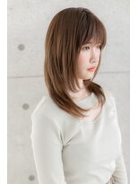 ヘアアンドビューティー ミック(Hair & Beauty miq) シースルーバングが大人かわいい…前下がりネオウルフレイヤー