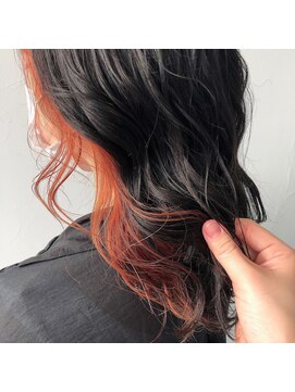 テクライズ 豊橋店(TECHRISE) オレンジカラー インナーカラー