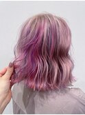 ミックスカラー　ピンク＆ラベンダー