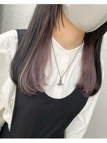 カプア 仙台駅前店(Kapua)&nbsp;インナーカラーホワイトラベンダーグレージュカラーケアブリーチ