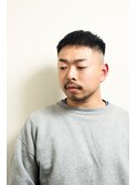 七三オールバックかき上げヘアコンマヘア１９７