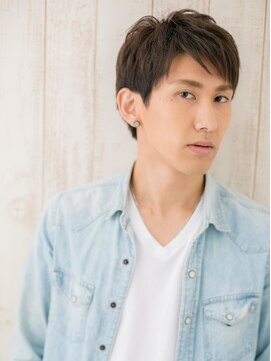 メンズヘア ビーセカンド 草加店(MENS HAIR B-2) 斜めバングで個性的に☆ビジカジ束感ショートM