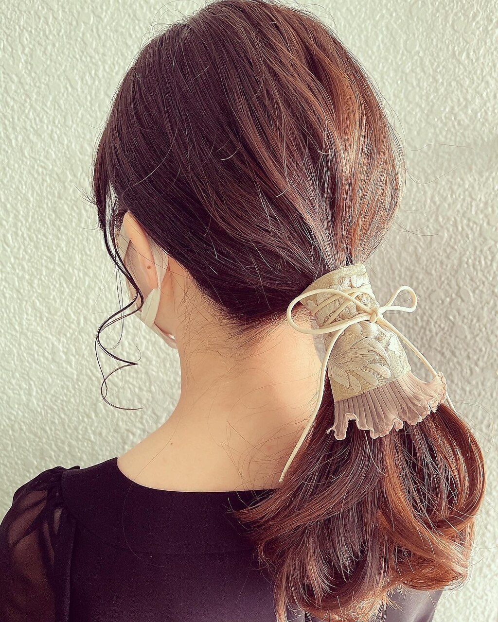 ヘアアクセサリーが可愛いポニーテール：L156162586｜ヘアセットサロン