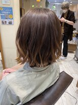 美容室 パルス 静岡鷹匠店(PALS) 外ハネ ラフウェーブ 切りっぱなし べるボブ 髪質改善
