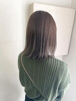 キャンバス バイ ネオリーブ 横浜西口(Canvas by neo.)&nbsp;切りっぱなしボブ　外ハネボブ　ぷつっとボブ　グレージュ