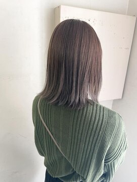 キャンバス バイ ネオリーブ 横浜西口(Canvas by neo.) 切りっぱなしボブ 外ハネボブ ぷつっとボブ グレージュ