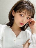 大人かわいい似合わせカット/デザインカラー/こなれミディ/新宿