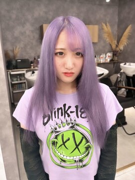 リル 溝の口(LiL) ラベンダーパープルカラー/ブリーチ/ダブルカラー/学割U24