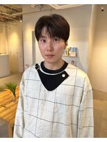 コンティニュー オモテサンドウ(CONTINUE OMOTESANDO)&nbsp;大人気！韓国風コンマバングナチュラルセンターパートメンズヘア