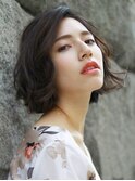 ニュアンスカラー/ボブパーマ/30代/40代/50代