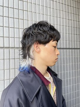 フェイス 石川町 (FACE) ブリーチあり/ハイトーンカラー/ホワイトブロンド/ブルー