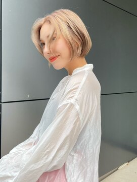 トルネード(TORNADO) 海外ヘア カーテンバング ベージュボブ フェイスレイヤー t111