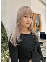 スタン 渋谷(Stam)&nbsp;ナチュラルブロンドウルフカット冬カラー透明感ブリーチ渋谷駅