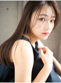 顔周りレイヤー×髪質改善ストレート＠中村