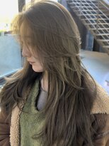 シティ(CITY) かきあげ前髪 色気レイヤー オリーブグレージュ