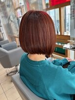 スタジオ アルファプラス 日暮里店(studio α+)&nbsp;ステップボーンカットカットボブショートハイライト白髪ぼかし