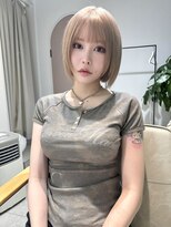 ティア(Tia.) 縮毛矯正/髪質改善トリートメント/ミディアムヘア/グレージュ