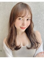 アッシュ 二子玉川店(Ash)&nbsp;ワンカールミディ×ベージュブラウン　二子玉川