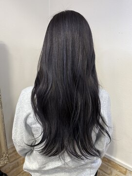 カミケン 黒岩店 kamiken・ うる艶透明感カラー×ダークラベンダー【カミケン黒岩店】