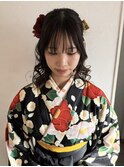 卒業式 袴 ヘア ヘアアレンジ ハーフアップ