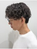 メンズマッシュパーマニュアンスパーマスパイラルパーマ刈り上げ