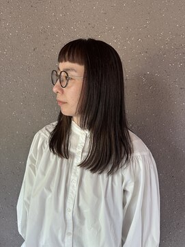 桜町美容院 オン眉2段姫カット