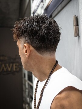 プロショップウェーブ(PRO SHOP WAVE) アッシュブラック/カルマパーマ/ベリーショート/原宿