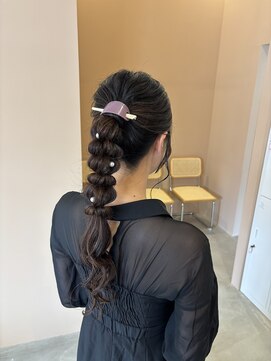 ジジ インターパーク 宇都宮(Gigi) お呼ばれヘア/ヘアセット/編みおろしヘア/宇都宮/西川田